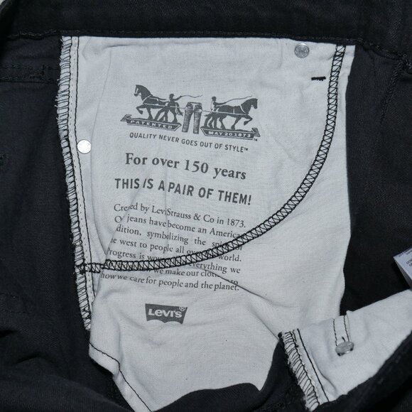 Levis 541 Athletic Fit Jeans Men's Size 38x36 Flex Denim Solid Black NWT - Picture 9 of 12